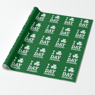 Papier Cadeau Fête drôle de la Saint-Patrick Boisson drôle de St