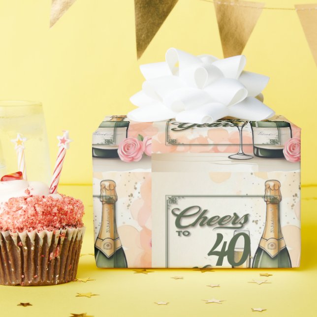 Papier Cadeau Fête du Cheval aux Années (Fête d'anniversaire)
