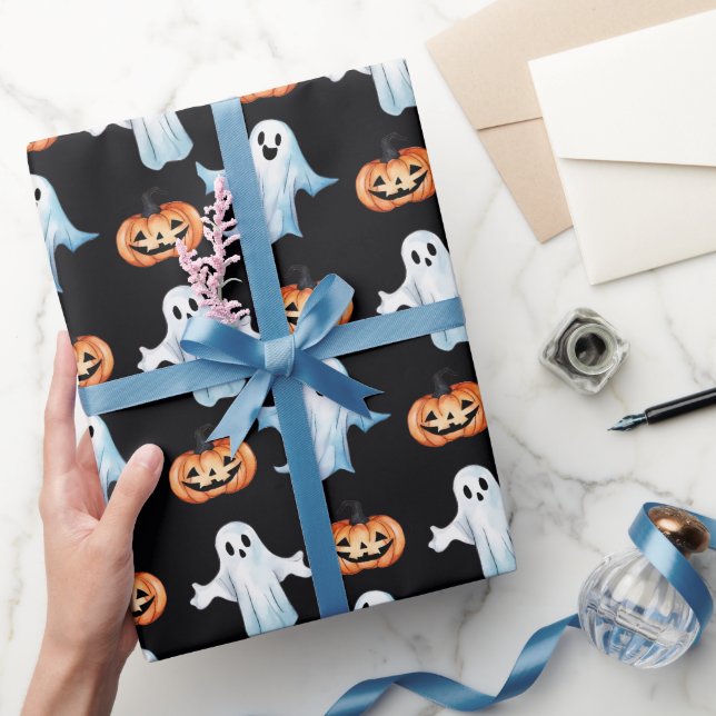Papier Cadeau Fête fantôme  (Cadeaux)