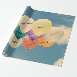 Papier Cadeau Fête Festive Anniversaire Papier d'enveloppement