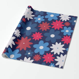 Papier Cadeau Fête patriotique Florale