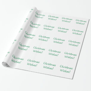 Papier Cadeau Fête verte Noël