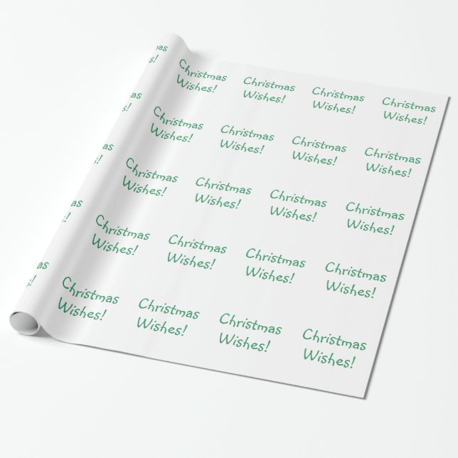 Papier Cadeau Fête verte Noël (Déroulé)