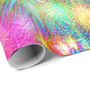 Papier Cadeau Feu de Neon
