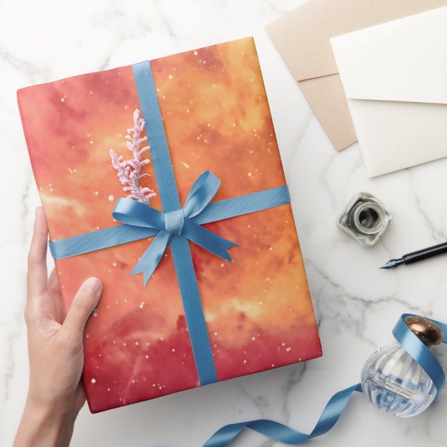 Papier Cadeau Feu Solaire à Travers le Cosmos (Cadeaux)