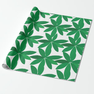 Papier Cadeau Feuillage de feuilles vertes