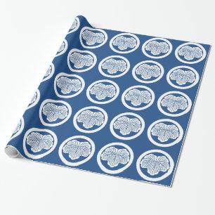 Papier Cadeau Feuille de lierre en cercle