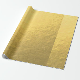 Papier Cadeau Feuille d'or élégante imprimée