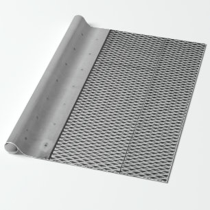 Papier Cadeau Feuille galvanisée en métal gris