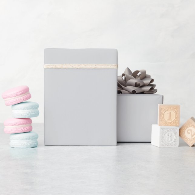 Papier Cadeau feuille ou fond gris clair (Baby Shower)