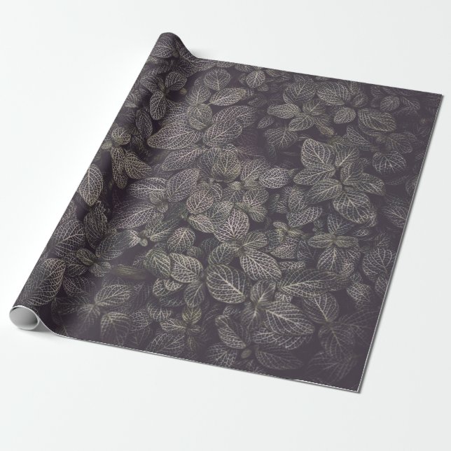 PAPIER CADEAU FEUILLE VERT (Déroulé)