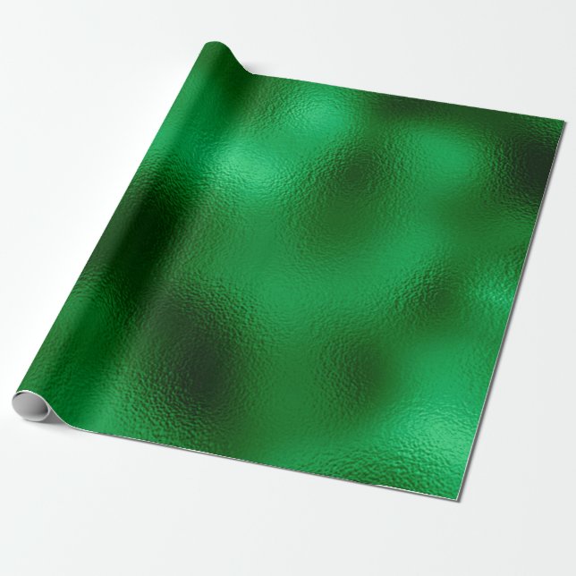 Papier Cadeau Feuille Verte (Déroulé)