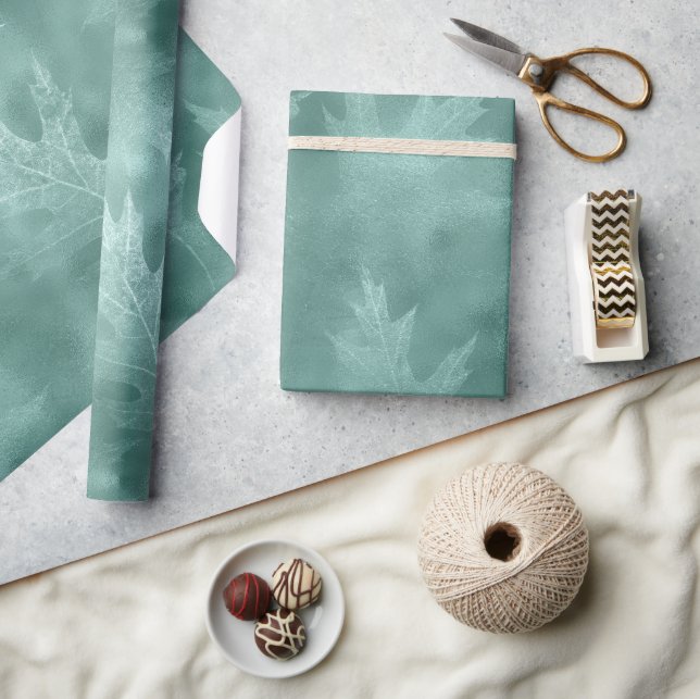 Papier Cadeau Feuille verte d'oeuf Robin (Artisanat)