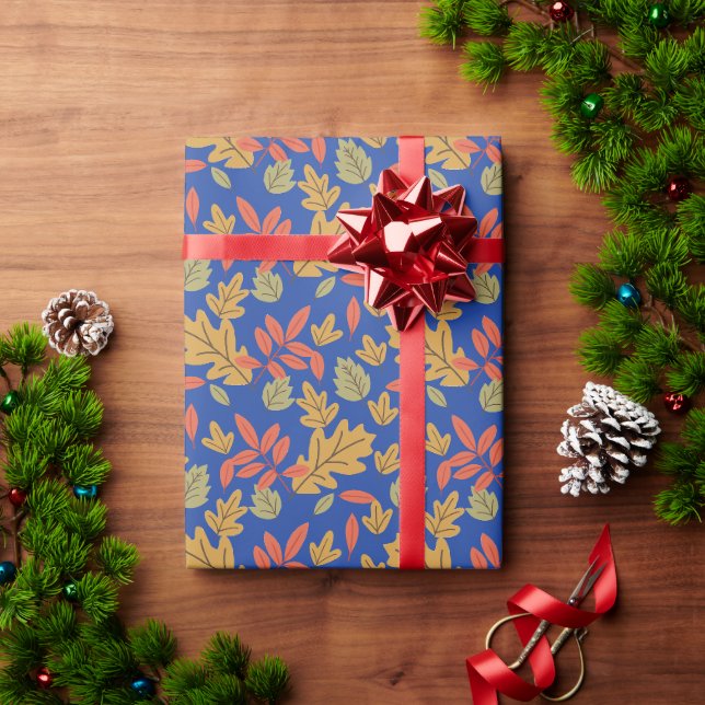 Papier Cadeau feuilles (Cadeau de vacances)