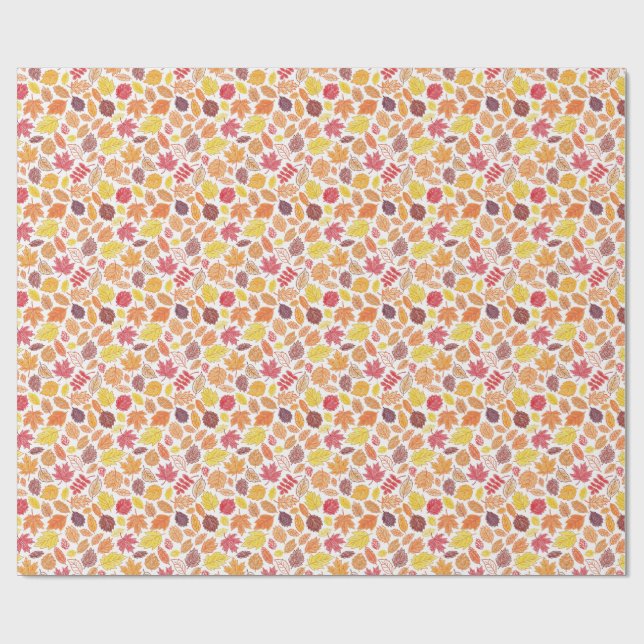 Papier Cadeau feuilles (Plat)
