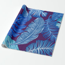 feuilles bleues tropicales