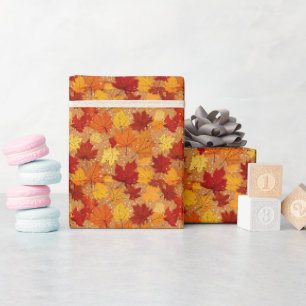 Papier Cadeau Feuilles d'automne