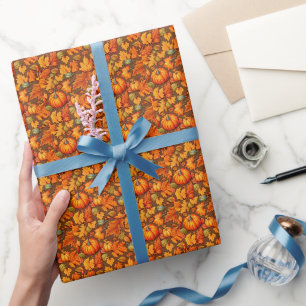 Papier Cadeau Feuilles d'automne
