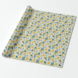 Papier Cadeau Feuilles d'automne, motif vintage sans soudure.