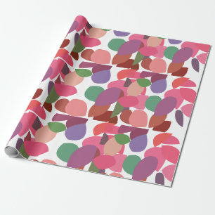 Papier Cadeau Feuilles de Cotoneaster Colorées Botanique