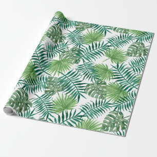 Papier Cadeau Feuilles de la jungle tropicale