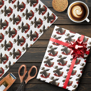 Papier Cadeau Feuilles de l'érable rouge orignal