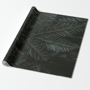 Papier Cadeau Feuilles de pins verts