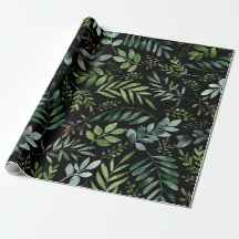 Feuilles de verdure aquarelle