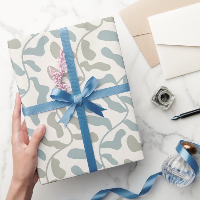Papier Cadeau Feuilles et vignes rétro (Cadeaux)