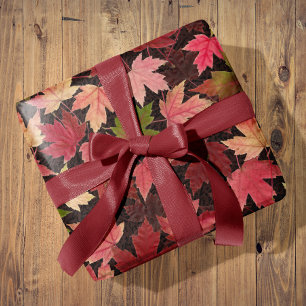 Papier Cadeau Feuilles Falling Cosy Toutes les Occasions Papier 