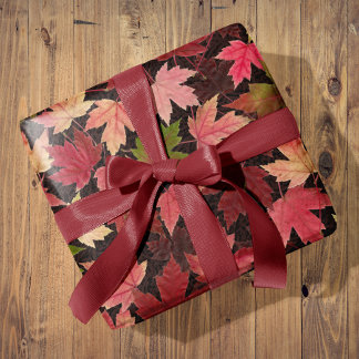 Papier Cadeau Feuilles Falling Cosy Toutes les Occasions Papier