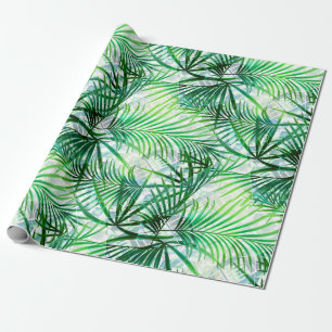 Papier Cadeau Feuilles Palm