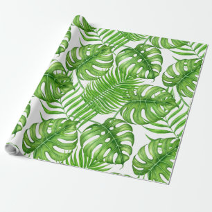 Papier Cadeau Feuilles tropicaux