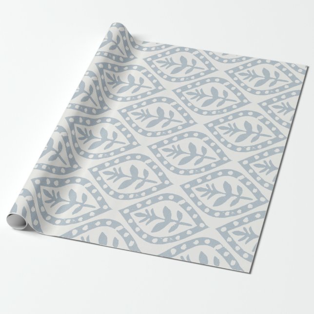 Papier Cadeau Feuilles vertes (Déroulé)