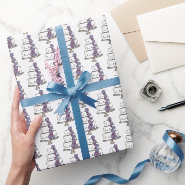 Papier Cadeau Fiançailles de Fête des mariées de gâteau Mariage  (Cadeaux)