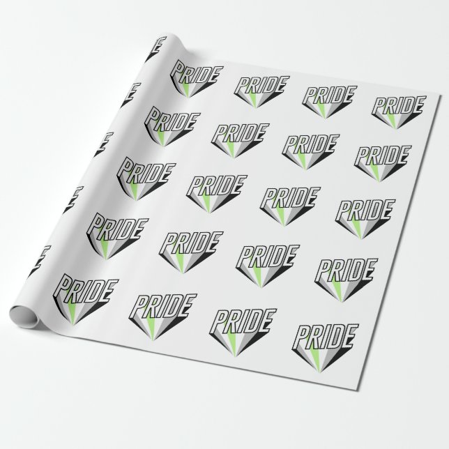 Papier Cadeau Fierté Agender (Déroulé)