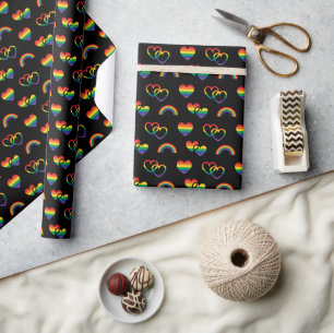 Papier Cadeau Fierté arc-en-ciel