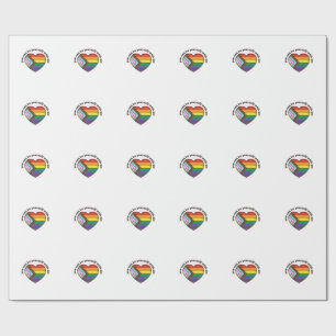 Papier Cadeau Fierté Cœur Vous Pouvez Être Vous-Même Avec Moi T-