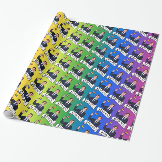 Papier Cadeau Fierté du maire Pete (Déroulé)