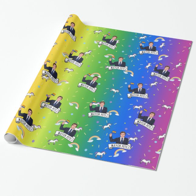 Papier Cadeau Fierté du maire Pete (Déroulé)