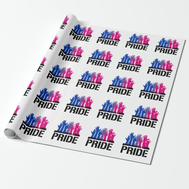 Papier Cadeau Fierté ensemble bisexuelle (Déroulé)