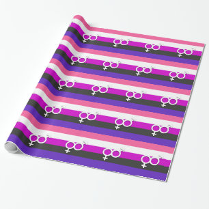 PAPIER CADEAU FIERTÉ ET SYMBOLE GENDERFLUIDE