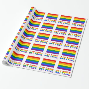 Papier Cadeau Fierté gay et drapeau arc-en-ciel