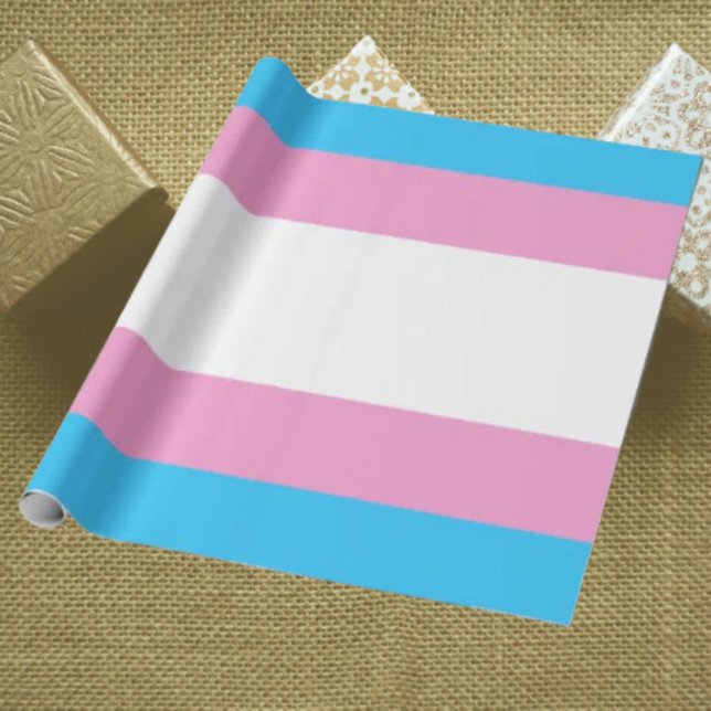 Papier cadeau Fierté Trans (Créateur téléchargé)