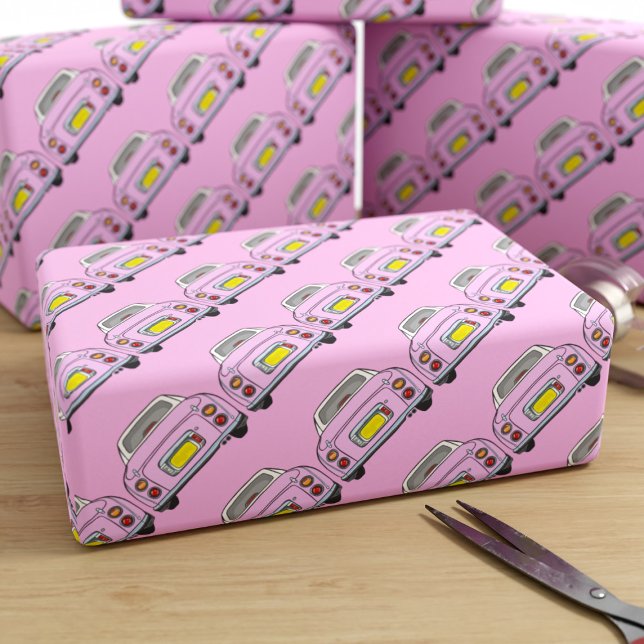 Papier Cadeau Figarations Joli Figaro Rose papier d'enveloppemen (Fun pink figgy wrapping paper for your pink figaro related gifts)