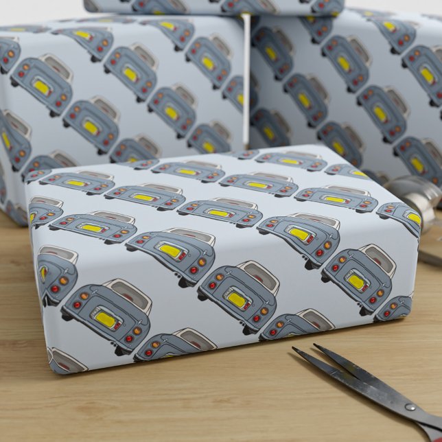 Papier Cadeau Figarations Lapis Gris Figaro Papier d'enveloppeme (fun figgy wrapping paper for your lapis grey figaro car gifts)