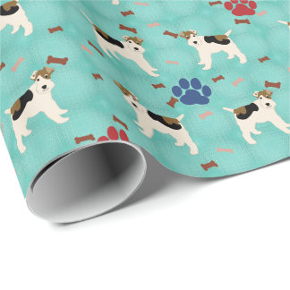 Papier Cadeau Fil de dessin Fox Terrier