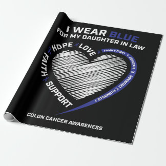 Papier Cadeau Fille Colorectal En Droit Sensibilisation Colon