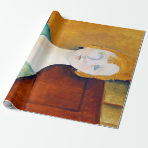 Papier Cadeau Fille dans une blouse verte, Modigliani