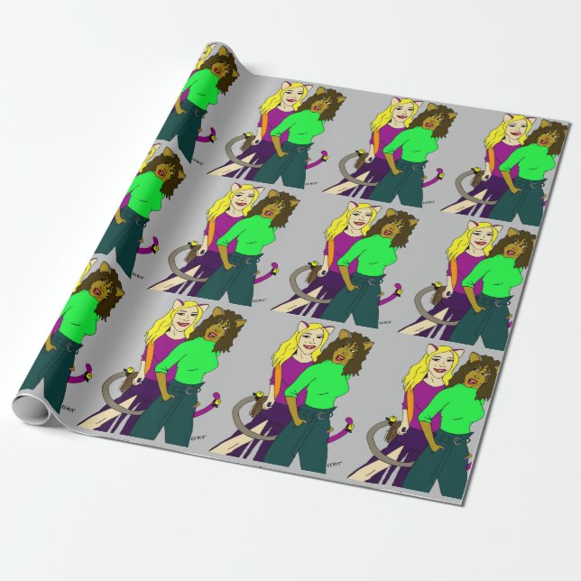 Papier Cadeau filles (Déroulé)
